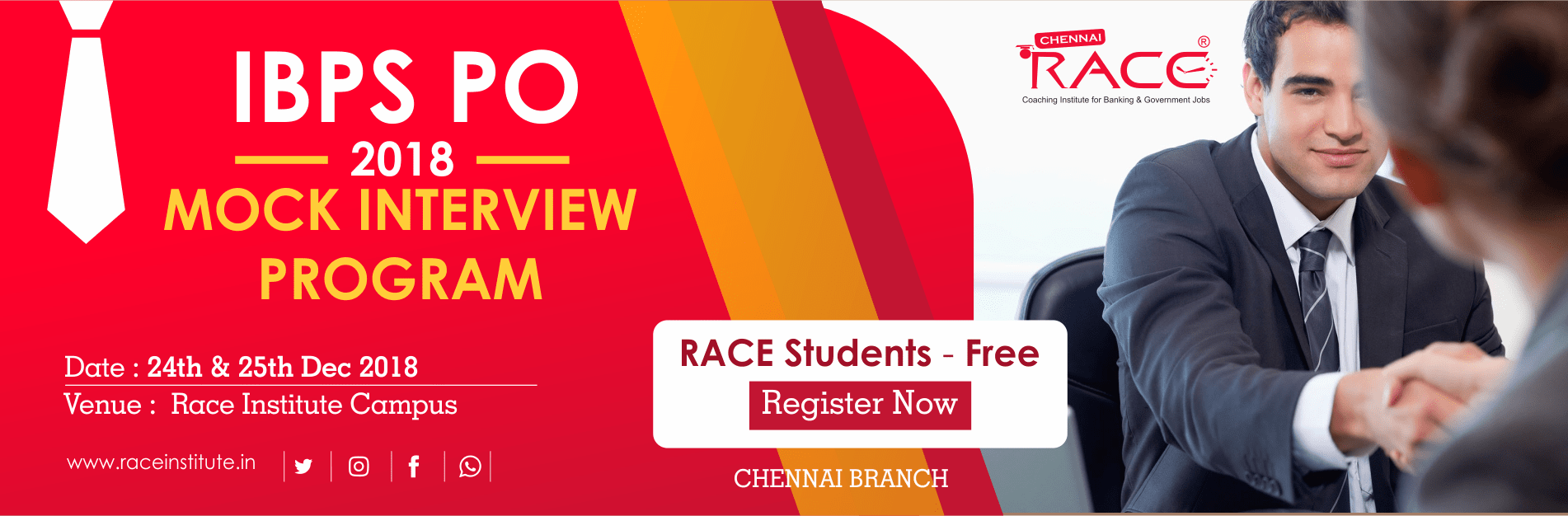 ibps po 2018 mock interview for all in race insttute