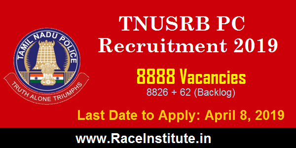 TNUSRB PC NOTIFICATION 2019 - RACE INSTITUTE