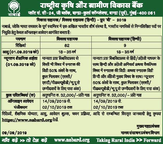 NABARD-Development-Assistant-2019 NABARD-Development-Assistant-2019